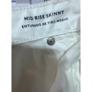 Universal Thread 10/30R White Mid‎ Rise Skinny Jeans Women's Denim Summer Chic thumbnail 3