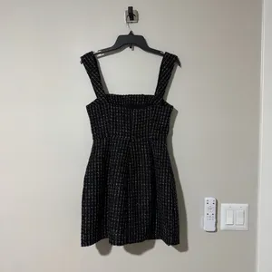 NWT ELLIATT Galadirel Check Tweed Minidress Black Size Small thumbnail 7