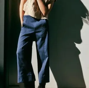 Free People Acadia Trouser Blue thumbnail 2