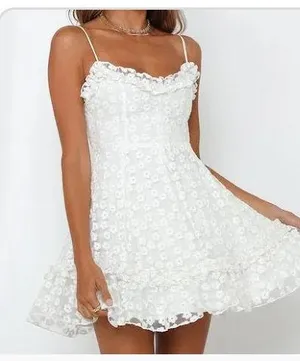 Hello Molly White Floral Mini Dress thumbnail 1