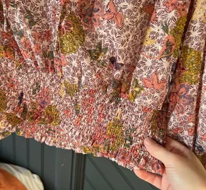 Joie ☀️  pink floral peasant top thumbnail 8