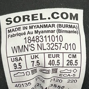 Sorel Suede Sneakers Black Size 9.5 thumbnail 6