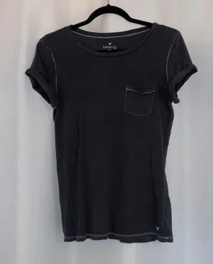 American Eagle Outfitters Dark Gray T-shirt thumbnail 1