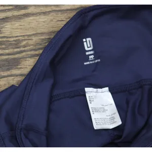 ID Ideology Womens Petite Compression High-Rise 10" Bike Shorts Navy Blue PP thumbnail 4