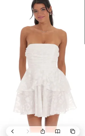 Lucy in the Sky Mini Dress White thumbnail 1