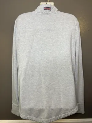 Vineyard Vines Shep Shirt Sweatshirt Womens XL Gray 1/4 Zip Fleece Pullover thumbnail 5