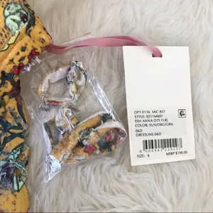 ALEX MARIE Off The Shoulder Yellow Lace Midi Dress Size 6 Wedding Guest Cottage‎ thumbnail 7