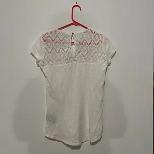 Kuhl Women’s Small Crochet Short Sleeve White Shirt thumbnail 4