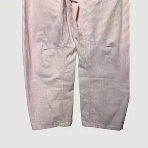 Unbranded Hickory Stripe Pants Women 31 Pink Good Patchwork Utility Splatter thumbnail 3