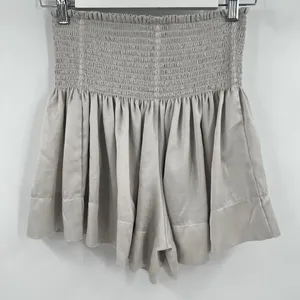 KOCH Erica Shorts Women's‎ Size Small Skirt Skort Pleated Silver Gray Pull On thumbnail 6