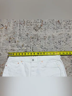 Free People We the Free Loving Good Vibrations Distressed white Shorts size 30 thumbnail 4
