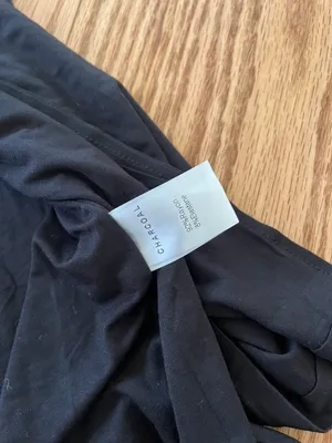Charcoal Clothing Maxi Dress One Shoulder Black thumbnail 5