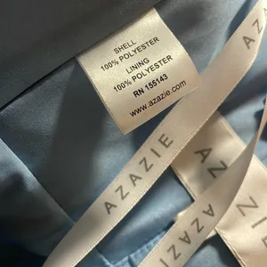 Azazie Light Blue‎ Satin Dress thumbnail 12