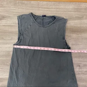 Urban Outfitters Charcoal Faded Sparkle Tank Mini Dress M thumbnail 3