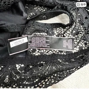 Victoria’s Secret Coquette Lace Bralette Wireless Triangle Bra Black Pull On S thumbnail 4
