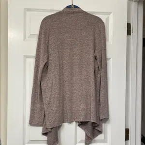NWOT Charming Charlie Taupe Open Front Cardigan thumbnail 5