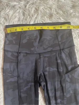 Lululemon Athletica Multi Gray Camo Women’s Fast Free High-Rise Leggings Size 2 thumbnail 5