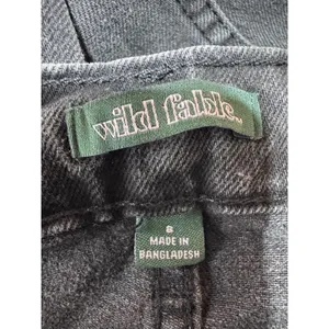 Wild‎ Fable Women's 8 Gray High-Rise Tapered Jean Distressed thumbnail 5
