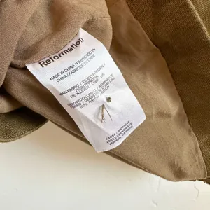 Reformation | Brennan 100% Linen Halter Vest Top in Dark Olive Green‎ thumbnail 8