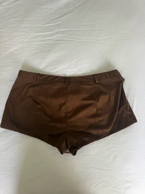 edikted suede western micro mini shorts thumbnail 2