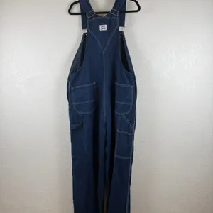 Liberty Denim Overalls — Women's Size 20‎ Tall Green Zip Accent Carpenter Style thumbnail 13