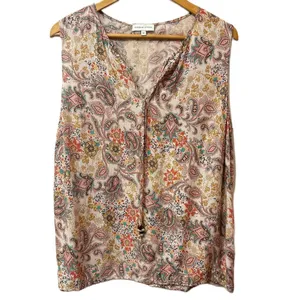 Adrienne Vittadini Paisley Print‎ Sleeveless Top Size 1X thumbnail 5