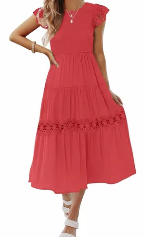 Midi dress Red Size XL thumbnail 1