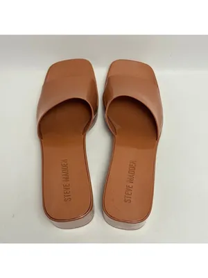 Steve Madden Harlin Square Toe Block Heel Platform Slide On Mule Sandals Size 8M thumbnail 7