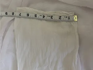 100% cotton Boho Embroidered V-Neck White Women's Blouse Size M thumbnail 8