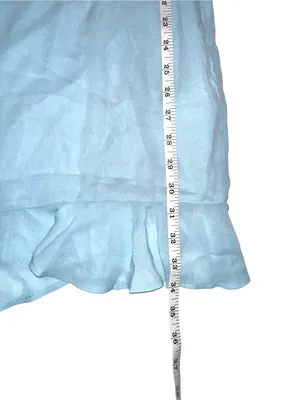 NWT Abercrombie & Fitch Light Blue Ruffle Chiffon Mini Dress SMALL thumbnail 7