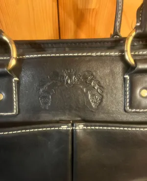 Antonio Melani Black Soft Leather shoulder Handbag /Purse. thumbnail 2