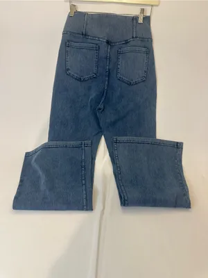 HeartSoul Wide-Leg Flare Jeans in Medium Blue thumbnail 6