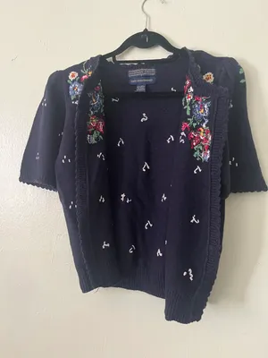 Herman Geist Vintage Hand Embroidered Sweater thumbnail 3