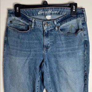 Eddie Bauer Specially dyed Blue Curvy Bootcut Jeans size 6 thumbnail 3