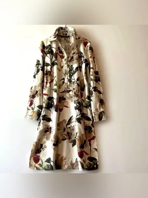 Zara Printed Tunic / Shirt Dress Size Small thumbnail 5