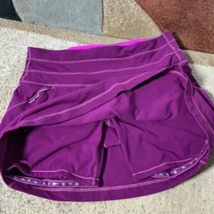Athleta Running Tennis Skort Women S Purple Active Skirt Built-in Shorts 221935 thumbnail 4