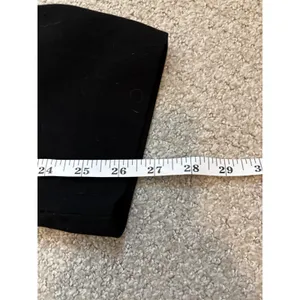 Zara Dress Pants Size L Black Slim Leg Striped Elastic Waist Trousers thumbnail 5