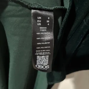 ASOS One Shoulder Dress Dark Green Velvet Slit thumbnail 7