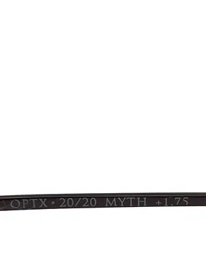 OPTX 20/20 Myth +1.75 Reading Glasses With Tortoise Arms & Black Frames PD 62 thumbnail 5