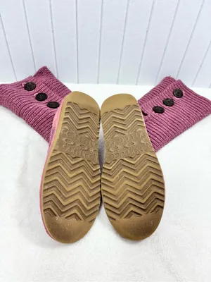 UGG Tall Cardy Knit Button Boots in Mauve Pink size 8 thumbnail 7