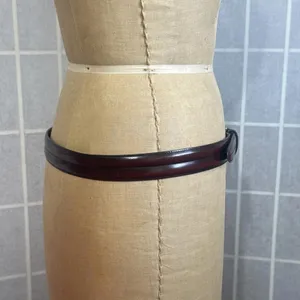 Vintage Y2K Brighton Womens 34 Brown Leather Gold Buckle Equestrian Western Belt thumbnail 6