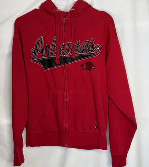 Arkansas Razorbacks Women's Full Zip Hoodie Jacket M thumbnail 1