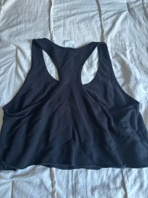 Black Aerie Fleece Lined Tank thumbnail 2