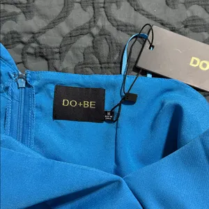 DO+BE blue one shoulder dress size medium cocktail party prom evening gown new thumbnail 8