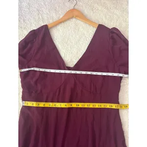 Lulus Tier Elegance Plum Purple Long Sleeve Tiered Maxi Dress Size XXL Formal thumbnail 6