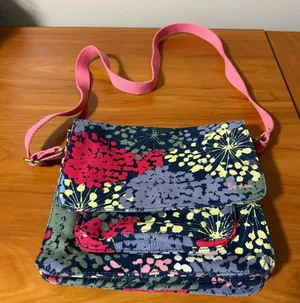Boden Vibrant Floral Crossbody Bag - Red and‎ Blue thumbnail 1