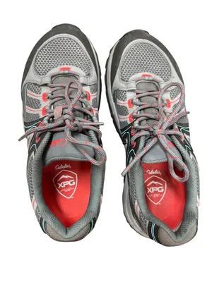 Cabelas Gortex Vibram wms gray low top hiking trail sneakers sz 9M SKU 10,011 thumbnail 16