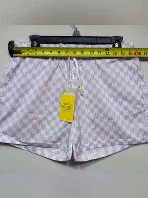 Kerri Rosenthal Mina Printed Cotton Shirt shorts set Lavender nwt size small thumbnail 13