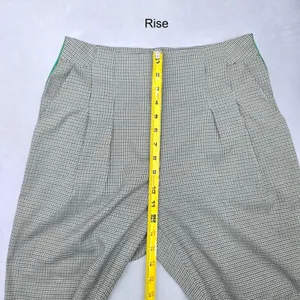 Frmz Gray Houndstooth Stripe Chic Office Work Formal KPop Preppy‎ Pants Large thumbnail 9