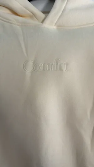 Comfrt Small Signature Hoodie in Buttercream thumbnail 5